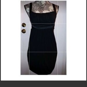 Functional brand black sexy cut out dress